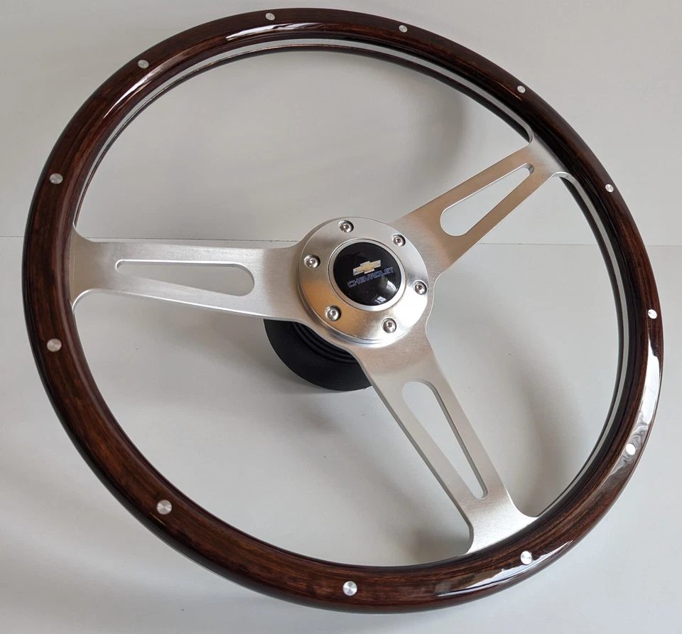 Volante compatible con Chevrolet Chevy madera clásico vintage madera Camaro 69-92 Foto 1 de 4