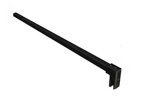 Glaszentrum Hagen - Stabi-Stange - Eckig - Fix - 65-120cm - für Duschabtrennung