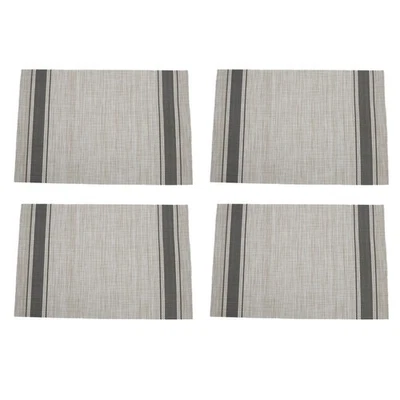 Heat Resistant PVC Placemats 4pcs Elegant Style for Home and Restaurant Tables - Image 1 of 4