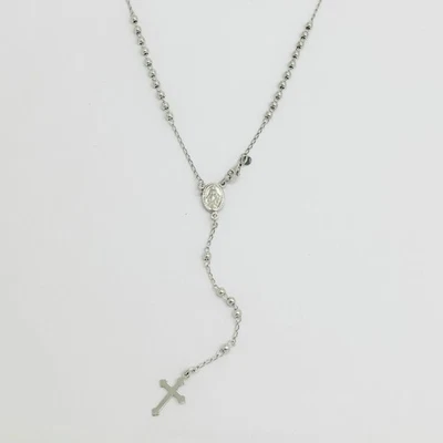 Collana Rosario Unisex Argento 925 _AGC018 - Immagine 1 di 2