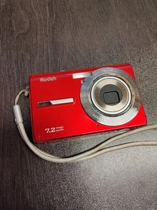Kodak M763 EasyShare 7,2 megapixel fotocamera con zoom ottico 3X rosso testato - Foto 1 di 9