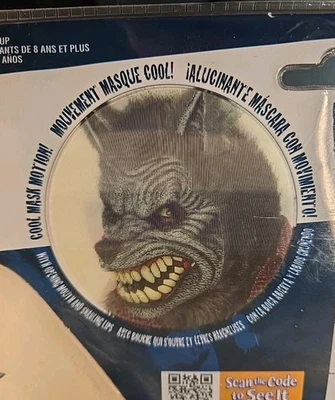 Máscara Lobisomem Ani-Motion Fantasias Califórnia Adultos Tamanho Único Máscara Completa - Imagem 1 de 4
