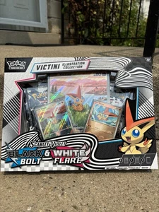 Pokemon TCG Black Bolt & White Flare Victini Illustration Collection Box NEW TCG - Picture 1 of 3