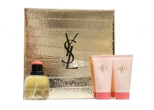 Yves Saint Laurent Paris EDT Spray Gift Set 50 ml + Body Lotion + Gel - Imagen 1 de 2