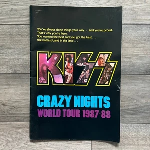 Vintage KISS Crazy Nights World Tour 1987-88 Concert Program Book - Picture 1 of 7