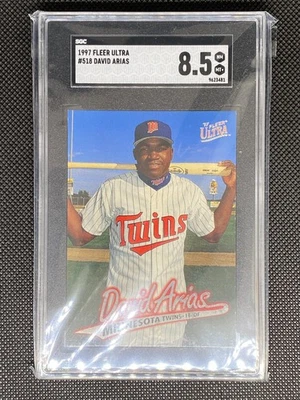 Fleer Ultra #518 1997 David Arias Ortiz novato RC SGC 8,5 Red Sox Twins Foto 1 de 2