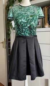 TED BAKER Damenkleid Gr. EU 40 (TED BAKER 4) Schwarz /Grün NEU - Bild 1 von 14