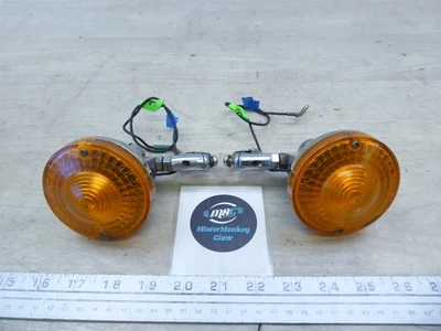 Yamaha DT100 1974 Enduro Y20961) Juego intermitentes delanteros izquierdo y derecho  Foto 1 de 4