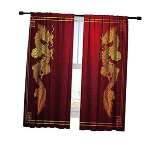 Blackout Curtains for Bedroom Living Room, Chinese Traditional Image with - Picture 1 of 5