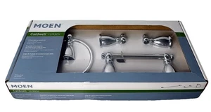 Juego de baño MOEN 3 piezas Caldwell cromado con toallero, anillo de toallero, soporte de papel - Imagen 1 de 4