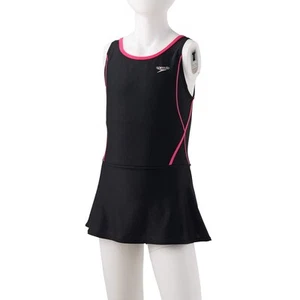 Speedo School Swimsuit Rode Skirt Suit Swimming Girls SFG02016 Black Pink 1 316 - Picture 1 of 3