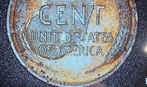 1934 P Lincoln Wheat Penny Cent MAJOR Lamination MINT ERROR - Picture 1 of 8