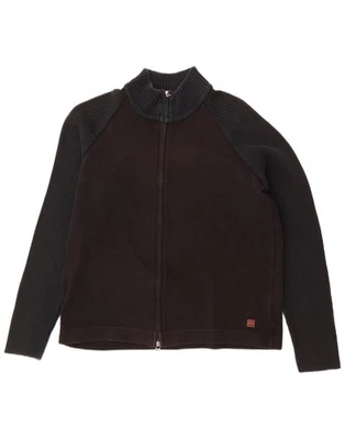 Suéter cárdigan de gran tamaño para mujer Hugo Boss UK 18 XL negro bloque de color CT05 Foto 1 de 3