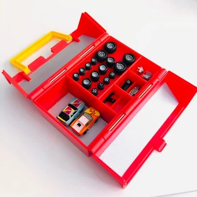 Vintage Micro Machines Galoob Speed Shop Red Tool Box Pit Kit Toolbox 1990 - Image 1 of 4