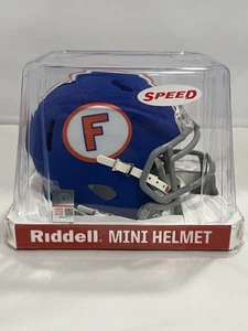 Florida Gators Speed Mini Helmet Riddell Matte Blue Logo New - Picture 1 of 5