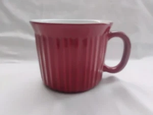 EUC CorningWare Colours No Lid Soup Bowl Mug Red Stoneware Microwave Safe 20 oz - Picture 1 of 5