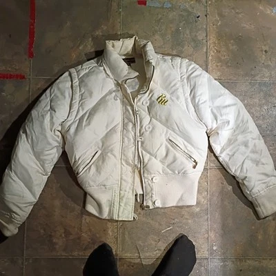 Chaqueta de bombardero convertible de plumón de pato Rocawear vintage chaleco abrigo para mujer talla: M Foto 1 de 4