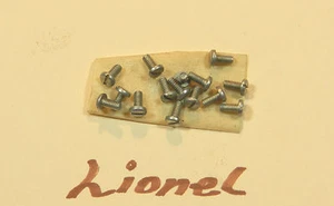 LIONEL O SCALE FASTENER #2-56 x 3/16" PAN HD SLOTTED SCREW QTY 12 SILVER PLTD - Picture 1 of 3