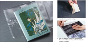 10x CLEAR PLASTIC PAPERBACK BOOK COVERS 200mm size - Foto 1 di 1