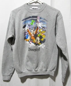 Disney Parks Disneyland Resort 2 Sided Graphic Sweatshirt Gray Youth XL YXL - Picture 1 of 9