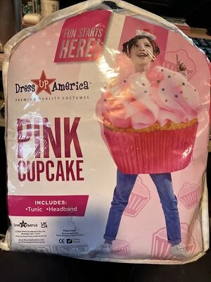 Dress Up America Cupcake Costume for Kids - Sugar Sweet Pink Cupcake Costume - Image 1 of 2
