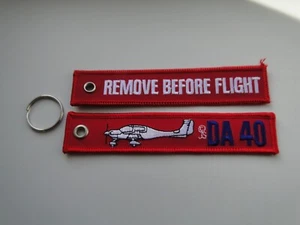 Schlüsselanhänger/Key-ring  REMOVE BEFORE FLIGHT   DA 40   ca 13x2,5, cm - Picture 1 of 1