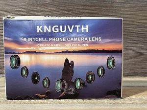 KNGUVTH 9 in 1 universal cell phone camera lens kit - Picture 1 of 9