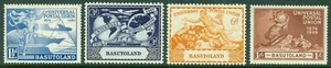 SG 38-41 Basutoland 1949. 11/2d a 1/- set di 4. Fine non montato come nuovo - Foto 1 di 1