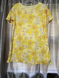 Cat & Jack Girl’s Yellow Sleep Dress Size L (10/12) New - Picture 1 of 3