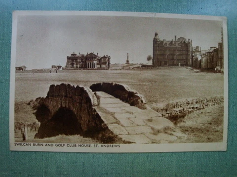 RARE 1948 Personal ESTELLE PAGE Plays & Tours St. Andrews CURTIS CUP POST CARD Cover