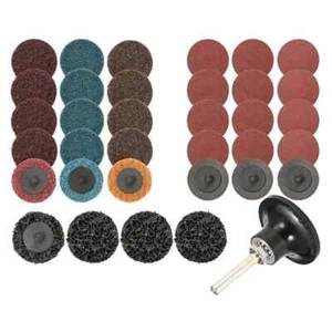 Juego de discos de lijado Neilsen 35 piezas 50 mm para preparación/rectificado de superficies: eje de 46 mm, vástago de 6 mm - Imagen 1 de 2