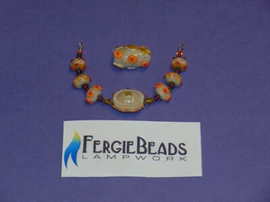Lampwork Wire String Set Handmade by Julie Ferguson ~ FergieBeads NOS - Picture 1 of 7