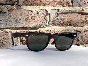 Ray Ban Original Wayfarer Sunglasses Tortoise Frame Green Lens 2140 902 XL 54 18