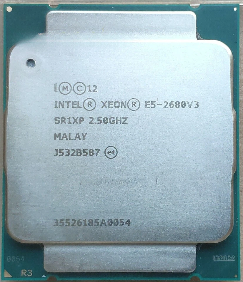 Intel Xeon E5-2680 V3 OEM 12Core 2.5GHz SR1XP 30MB 120W LGA 2011-3 CPU Processor - Image 1 of 1