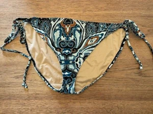 Traje de Baño Bikini Lane Bryant Azul Cachemira Talla Grande 28 Corbata Lateral Asceno Bajo Parte - Imagen 1 de 2