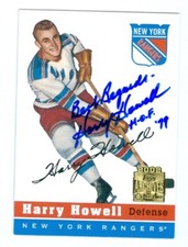 Harry Howell autographed Hockey Card (New York Rangers) 2002 Topps Archives #3
