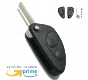 guscio cover chiave 3 tasti per telecomando alfa romeo gt 147 156 166 con logo - Foto 1 di 7