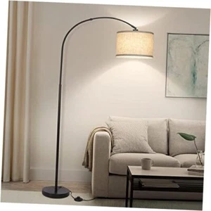 Arc Floor Lamps for Living Room, Modern Standing Lamp with Adjustable Black - Picture 1 of 7