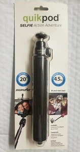 Digipower Quickpod Selfie Stick Action Adventure 20" Super Light 4.5 oz NEW - Picture 1 of 3