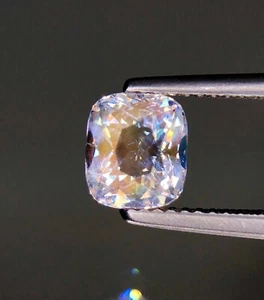 1,5 ct Top Qualität Natürlicher Facettierter Regenbogen Mondstein Lose Edelstein Madagaskar - Bild 1 von 2