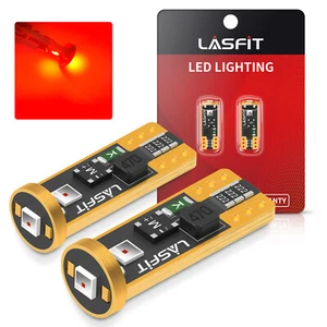 Pure Red LED Inner Tail Light Bulbs Super Bright 2825 168 192 194 175 2821 T10 - Picture 1 of 13