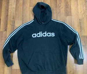 Sudadera con capucha Adidas XL azul marino con gráfico - Imagen 1 de 5
