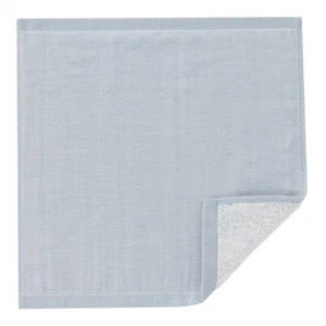 MUJI towel handkerchief hand towel saxe blue 25X25cm 100% organic cotton - Picture 1 of 3