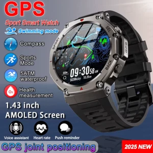 T-Rex 3 Ultra GPS Smart Watch 5 ATM Waterproof Built-In Dual-Band GNSS Compass M - Picture 1 of 12
