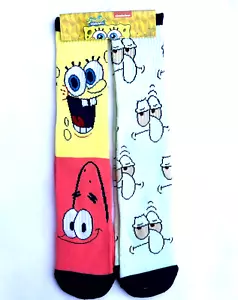 2 pares de calcetines cuadrados Bob Esponja talla 6-12 Nickelodeon unisex - Imagen 1 de 11