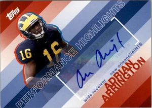 2008 Topps Adrian Arrington Performance Highlights Autograph Saints Michigan - Picture 1 of 1