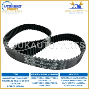 TIMING BELT 1G-FE 129 TEETH For Toyota CRESTA CROWN Lexus IS200 IS300 - Bild 1 von 1