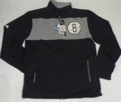 NEW ADIDAS NBA Brooklyn Nets Basketball Full Zip Sweatshirt Jacket Men M Medium Cover