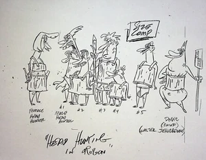 Cow & Chicken 1997 Production Storyboard Concept Character Page Copy 8.5x11 - Picture 1 of 2