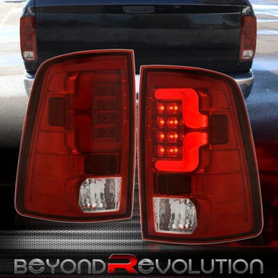 For 2009-2018 Ram 1500 / 10-18 2500 3500 Red LED Tail Light Brake Stop Lamps Set - Image 1 of 4